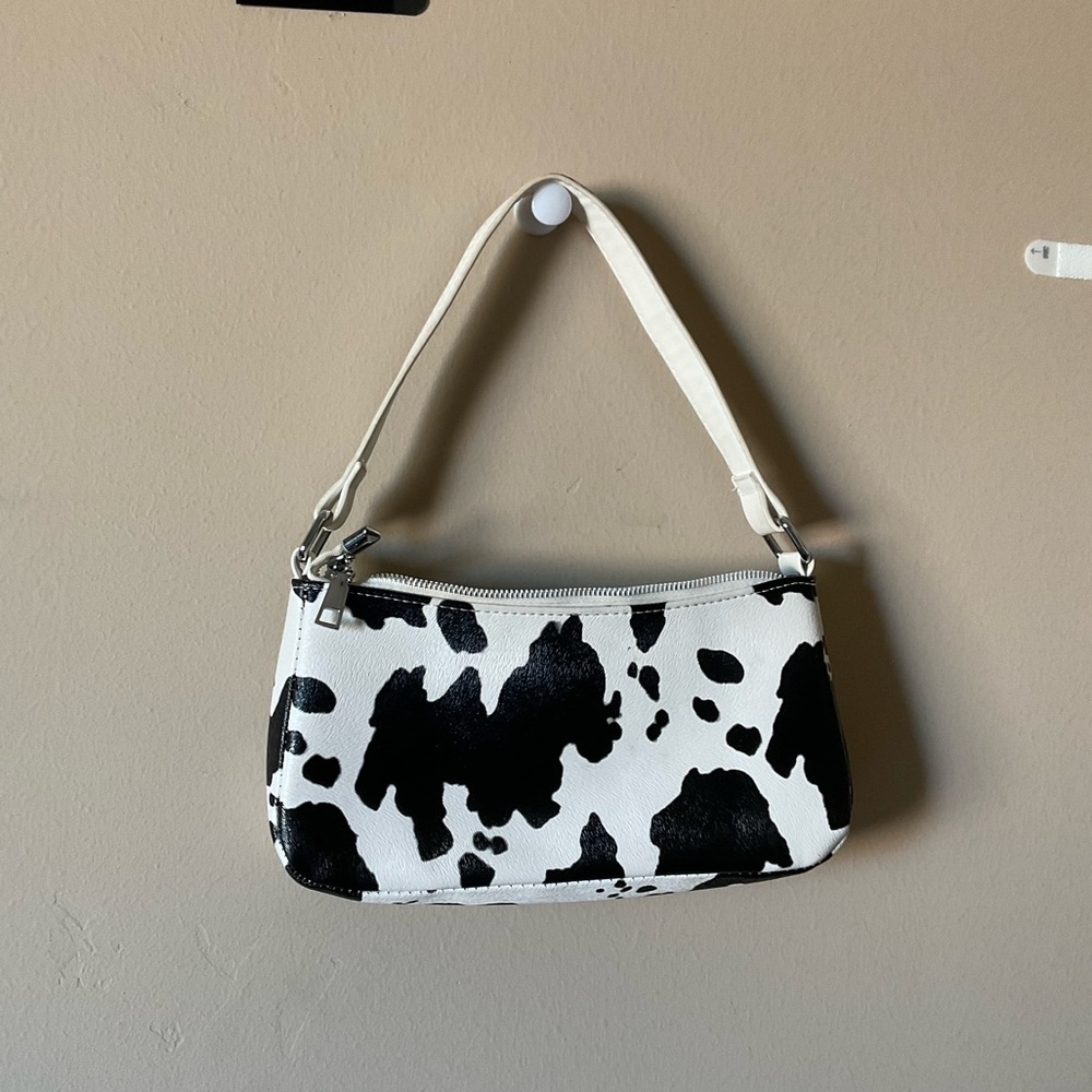 Cow print purse